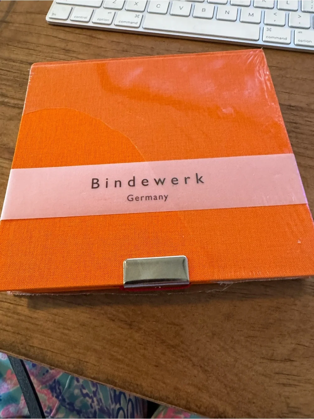 Germany Orange Linen Notebook - Compact Journal 6x6”